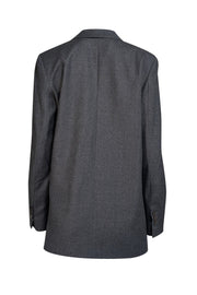Theory - Charcoal Grey Wool Blazer Sz 6 - Current Boutique