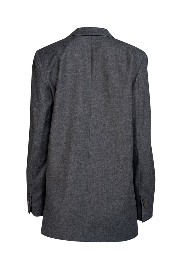 Theory - Charcoal Grey Wool Blazer Sz 6 - Current Boutique