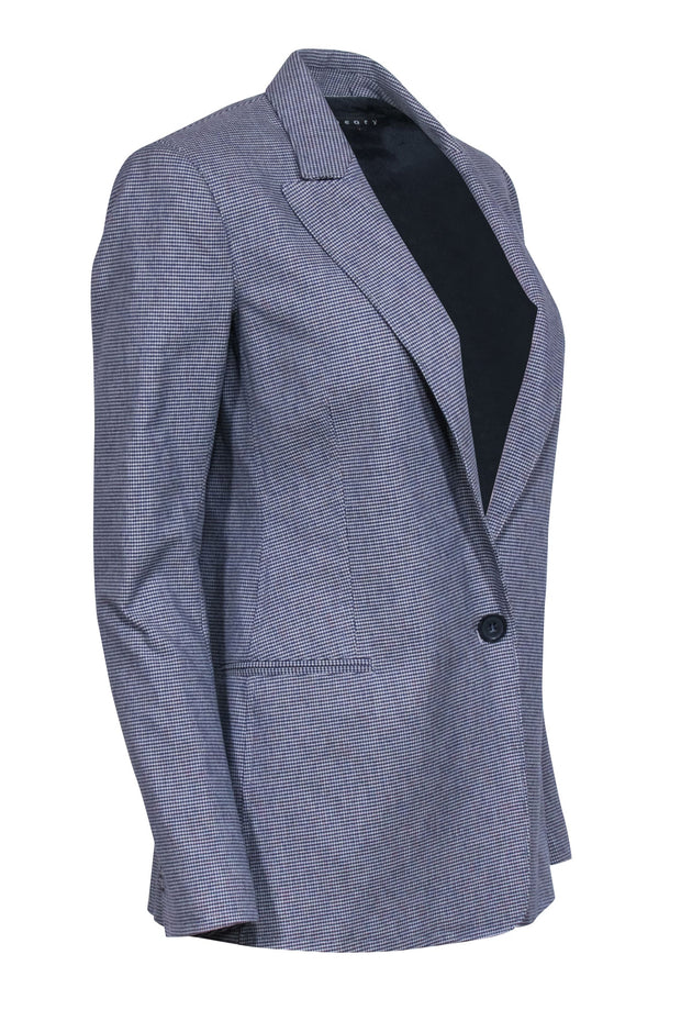 Current Boutique-Theory - Black & Grey Checkered Blazer Sz S