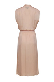 Current Boutique-Theory - Blush Pink Silk Combo Maxi Dress Sz S