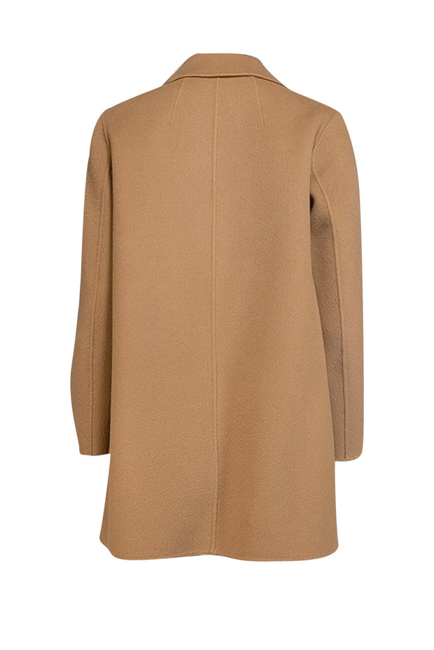 Current Boutique-Theory - Camel Brown Wool & Cashmere Open Front Jacket Sz S