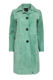 Current Boutique-Theory - Light Green Suede Jacket Sz S