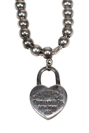 Current Boutique-Tiffany & Co. - Sterling Silver Heart Tag Beaded Bracelet