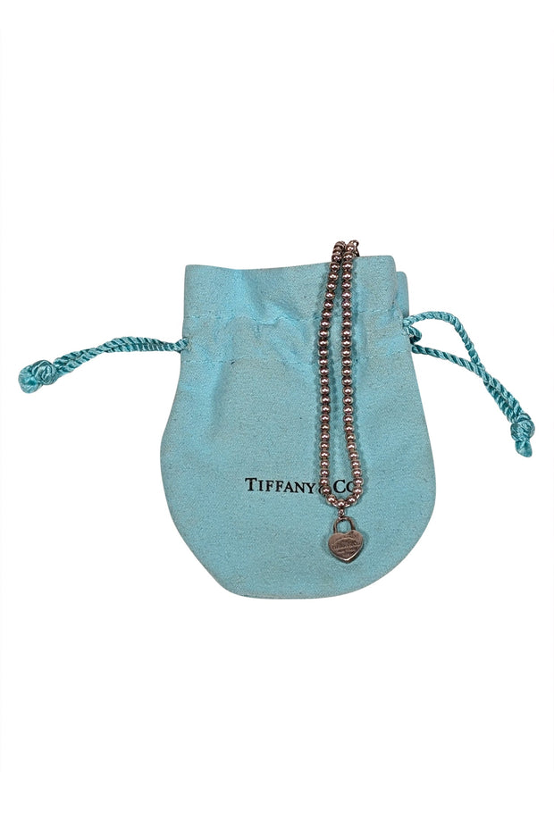 Current Boutique-Tiffany & Co. - Sterling Silver Heart Tag Beaded Bracelet