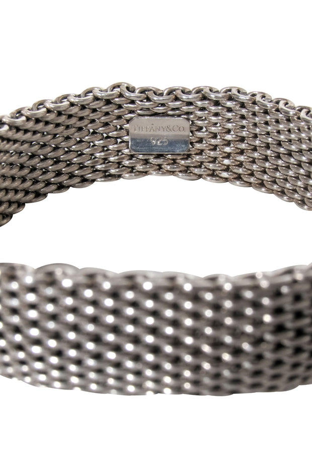 Current Boutique-Tiffany & Co. - Sterling Silver Somerset Mesh Weave Bangle Bracelet
