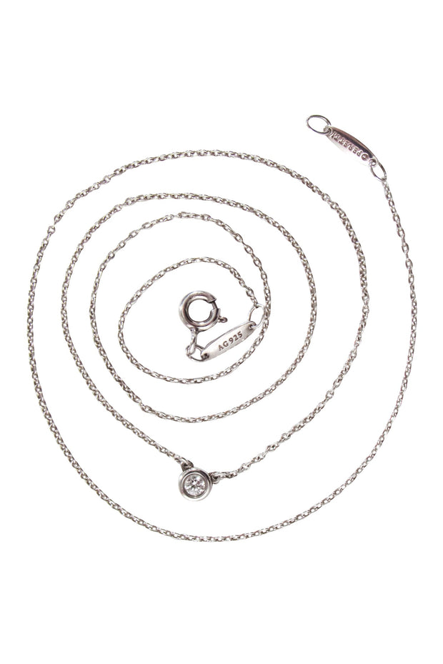 Current Boutique-Tiffany & Co. - Elsa Peretti Diamonds by the Yard® Single Diamond Pendant