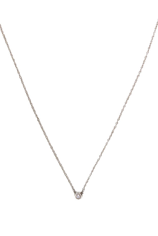 Current Boutique-Tiffany & Co. - Elsa Peretti Diamonds by the Yard Single Diamond Pendant