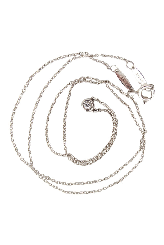 Current Boutique-Tiffany & Co. - Elsa Peretti Diamonds by the Yard Single Diamond Pendant