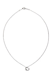 Current Boutique-Tiffany & Co. - Elsa Peretti Silver Mini Open Heart Necklace