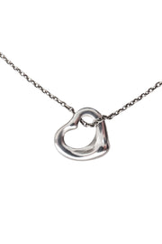 Current Boutique-Tiffany & Co. - Elsa Peretti Silver Mini Open Heart Necklace