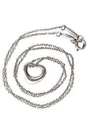 Current Boutique-Tiffany & Co. - Elsa Peretti Silver Mini Open Heart Necklace