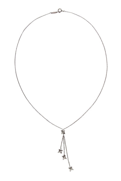 Current Boutique-Tiffany & Co. - Silver "X" Dangle Chain Necklace
