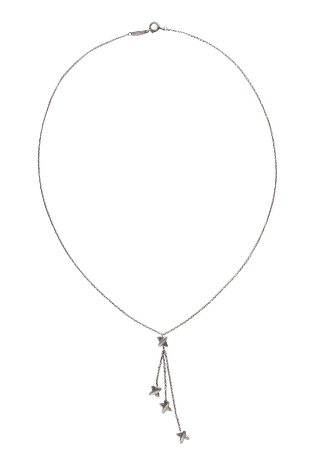 Current Boutique-Tiffany & Co. - Silver "X" Dangle Chain Necklace