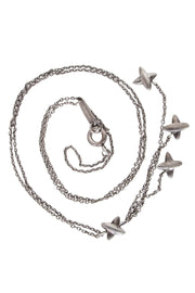 Current Boutique-Tiffany & Co. - Silver "X" Dangle Chain Necklace
