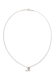 Current Boutique-Tiffany & Co - Sterling Silver Elsa Peretti " E" Necklace