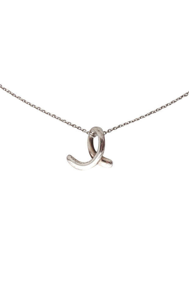 Current Boutique-Tiffany & Co - Sterling Silver Elsa Peretti " E" Necklace
