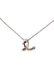 Current Boutique-Tiffany & Co - Sterling Silver Elsa Peretti " E" Necklace