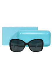 Current Boutique-Tiffany & Co. - Black & Robin Egg Blue Square Sunglasses