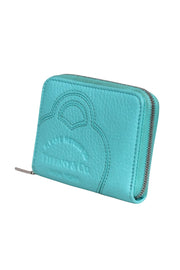 Current Boutique-Tiffany & Co. - Tiffany Blue Leather Small Zip Wallet