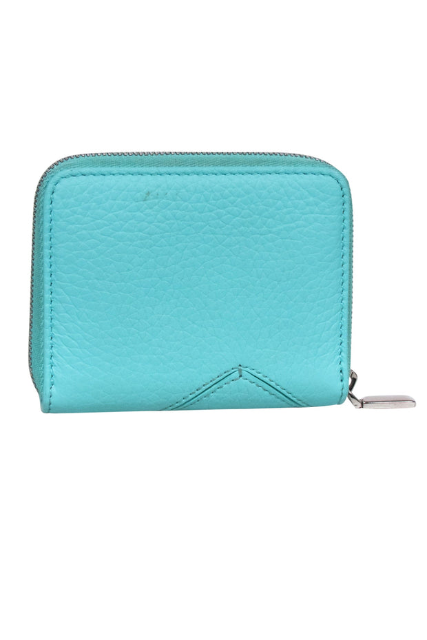 Current Boutique-Tiffany & Co. - Tiffany Blue Leather Small Zip Wallet