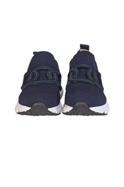 Tod's - Navy Knit Stretch Sneakers Sz 9 - Current Boutique