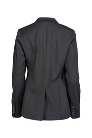 Tommy Hilfiger - Black w/ White Micro Dot Pattern Blazer Sz 4 - Current Boutique
