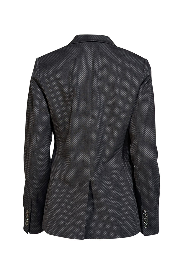 Tommy Hilfiger - Black w/ White Micro Dot Pattern Blazer Sz 4 - Current Boutique