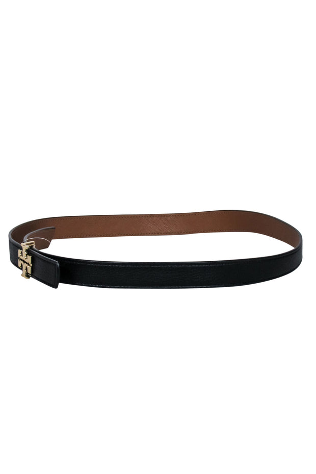 Current Boutique-Tory Burch - Black & Tan Reversible Belt Sz M