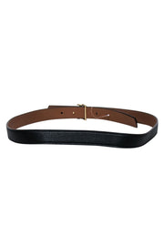 Current Boutique-Tory Burch - Black & Tan Reversible Belt Sz M