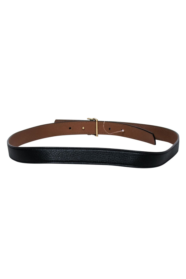 Current Boutique-Tory Burch - Black & Tan Reversible Belt Sz M