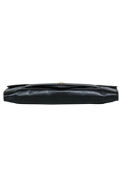 Current Boutique-Tory Burch - Black Leather Long Clutch