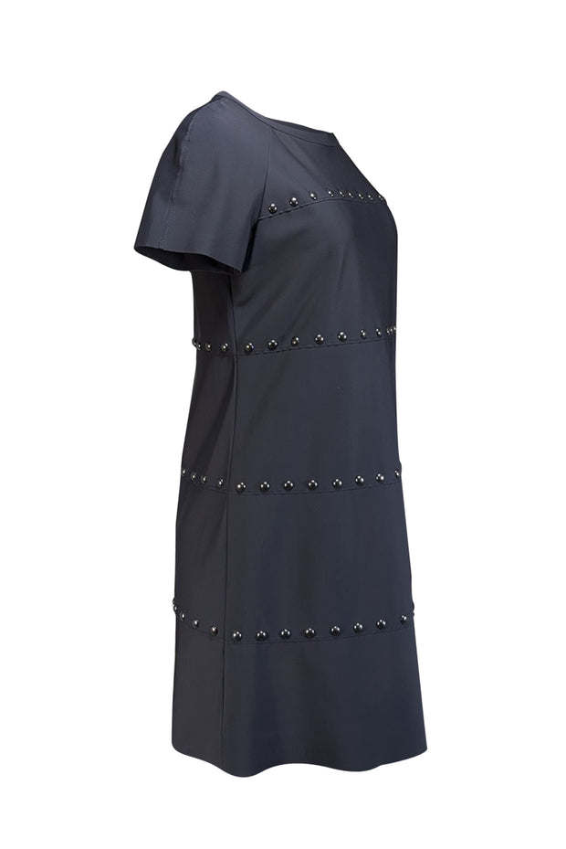 Tory Burch - Black Studded Shift Dress Sz M - Current Boutique