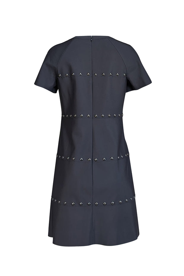 Tory Burch - Black Studded Shift Dress Sz M - Current Boutique
