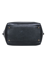 Current Boutique-Tory Burch - Black "Kira" Pebbled Leather Satchel Bag