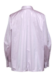 Current Boutique-Tory Burch - Iridescent Lilac Neck Tie Shirt Sz 14