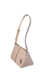 Current Boutique-Tory Burch - Cream Pebbled Leather "McGraw Wedge" Shoulder Bag