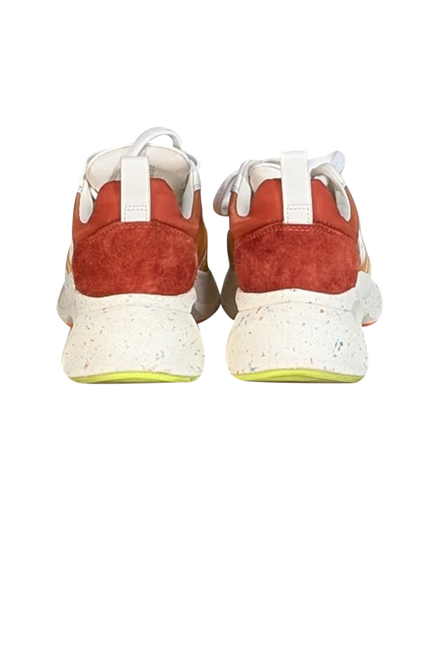 Tory Burch - Yellow, Orange, & Red Ombre Sneakers Sz 6.5 - Current Boutique