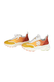 Tory Burch - Yellow, Orange, & Red Ombre Sneakers Sz 6.5 - Current Boutique