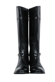 Current Boutique-Tory Burch - Black Leather Riding Boots Sz 11