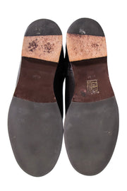 Current Boutique-Tory Burch - Brown Pebbled Leather Riding Boots Sz 8.5