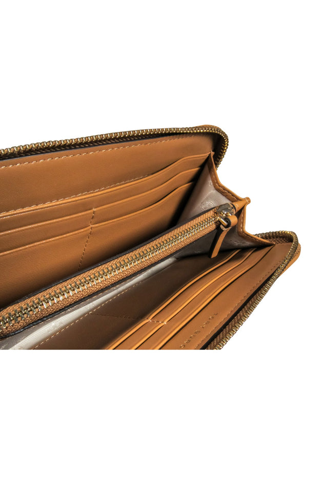Current Boutique-Tory Burch - Pink Multicolor Stripe Continental Wallet