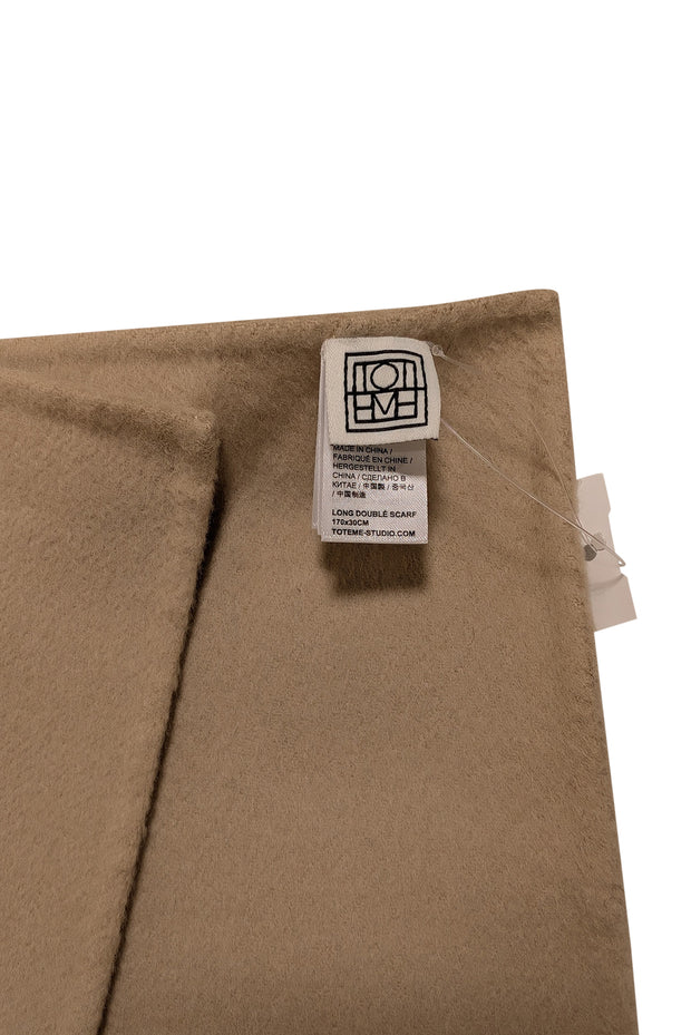 Current Boutique-Toteme - Beige Wool & Cashmere Blend Scarf