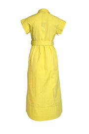 Tuckernuck - Citron Yellow "Chloe" Belted Dress Sz S - Current Boutique