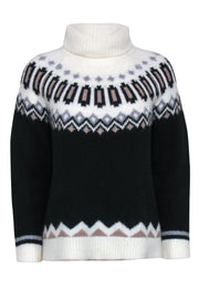 Current Boutique-Tuckernuck - Ivory, Brown, & Black Fair Isle Sweater Sz S
