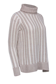 Current Boutique-Tuckernuck - Beige & Cream Print Turtleneck Sweater Sz XS
