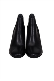 Current Boutique-United Nude - Black Leather "Mobius" Heel Short Boots Sz 7.5