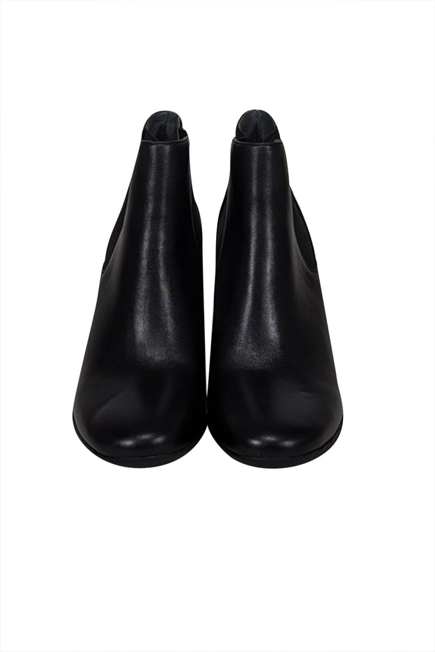 Current Boutique-United Nude - Black Leather "Mobius" Heel Short Boots Sz 7.5