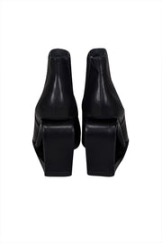 Current Boutique-United Nude - Black Leather "Mobius" Heel Short Boots Sz 7.5