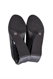 Current Boutique-United Nude - Black Leather "Mobius" Heel Short Boots Sz 7.5