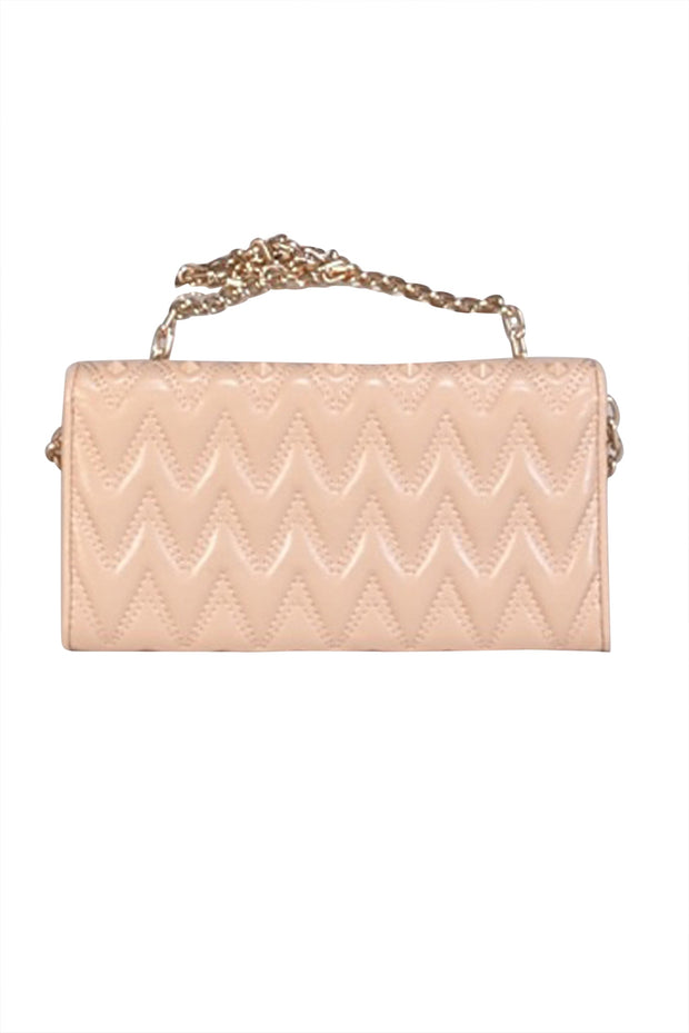 Current Boutique-Valentino by Mario Valentino - Pink Leather Studded Crossbody Bag